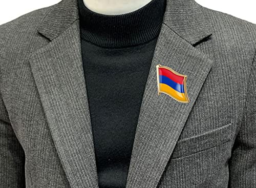Image of vmcoatdu Country Flag Pin Badge International Travel Brooch Metal Alloy Souvenir Pin for Hat Clothes Backpack