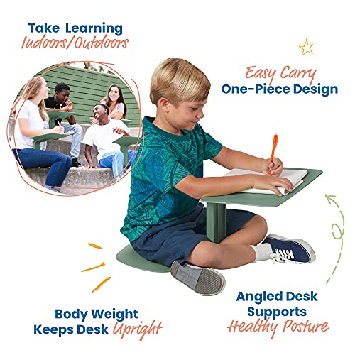 Image of ECR4Kids The Surf Portable Activity Lap Desk, Classroom Essentials, Sage