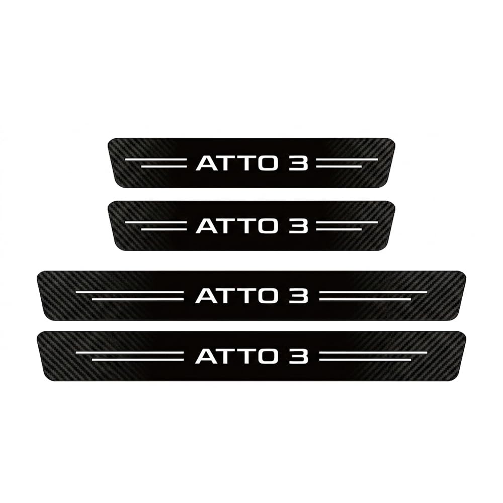 SDYAYFGE 4Pcs Kick Plates Car Door Sill Protector,for BYD ATTO 3