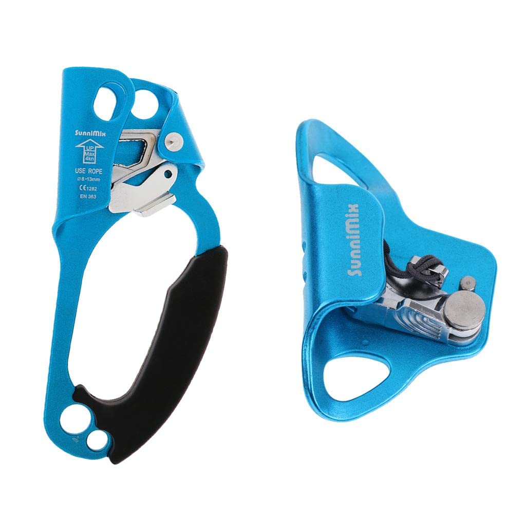 UJEAVETTE® Rock Climbing Arborist Right Hand Ascender Rope Clamp Riser + Chest Ascender-image-16