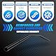 DREAMIZER Motorradlenker 25 mm 1 Lenker Niedrige Biegung Universal für Cafe Race Bobber Motocross Dirt Pit Bike ATV Ebike, Schwarz