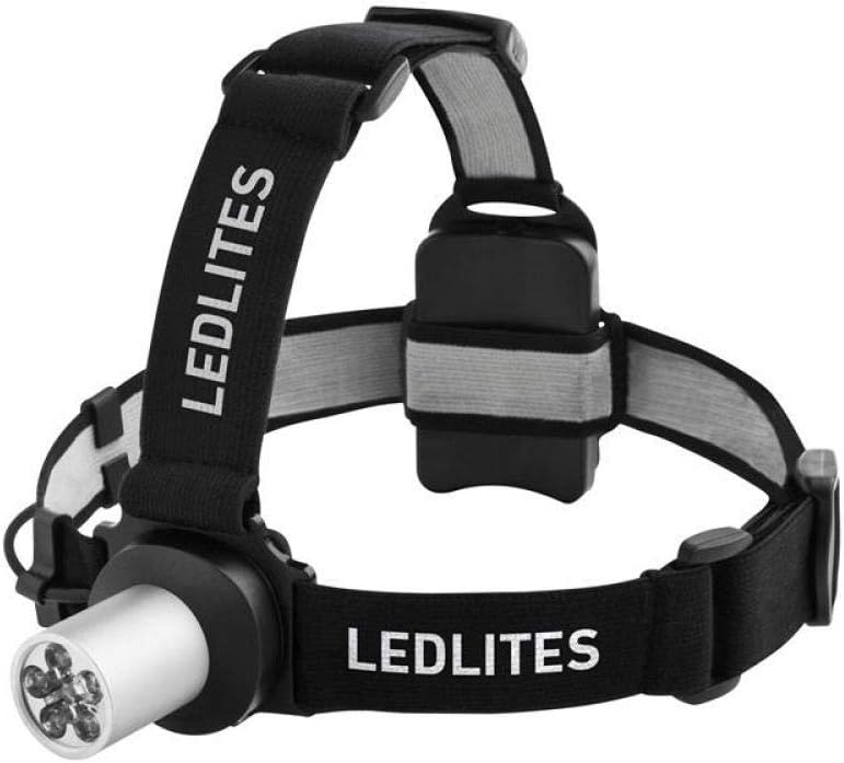 Ledlenser LEDLITES - Battery Operated LED Head Torch, Super Bright 80 Lumens Headlamp, Camping, Fishing, Hiking Equipment, Work Head Torch, Running, Up to 20 Hours Running Time