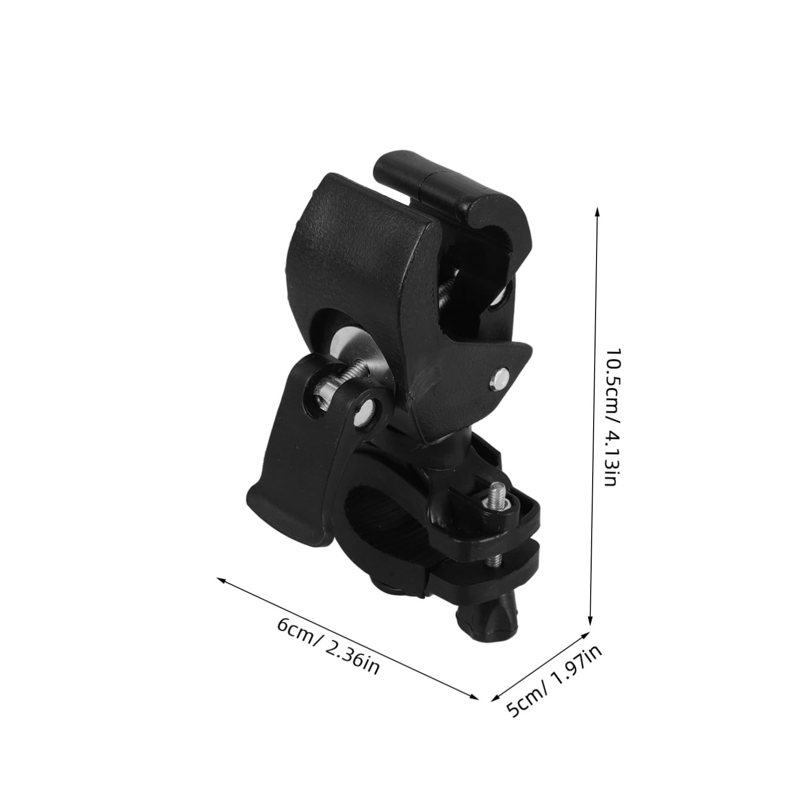 NOLITOY 1set Wheelchair Cane Bracket Metal Cane Fixing Holder Plastic Black Cane Holder Wheelchair Part 2pcs