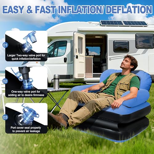PRAXXIS 2-in-1 Inflatable Sofa Bed