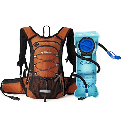 MIRACOL Hydration Backpack with 2L BPA Free Water Bladder, Thermal Insulation Pack Keeps