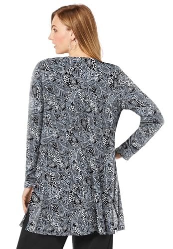 Jessica London Women's Plus Size Everyday Stretch Knit Open Front Cardigan2