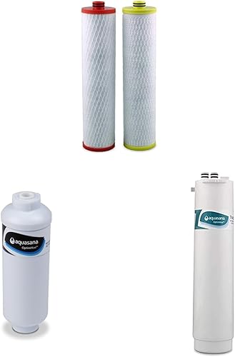 Aquasana Cartuchos de filtro de repuesto (etapas 1 y 3) y remineralizador de repuesto AQ-RO3-RM, blanco y filtro de agua de repuesto AQ-RO3-RO para