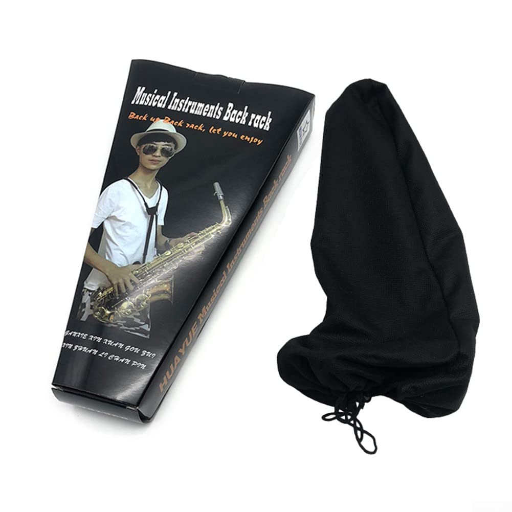 Cinturino da collo per sassofono, regolabile per sassofono, con doppia spalla, per sassofono, supporto posteriore per sax soprano alto tenore