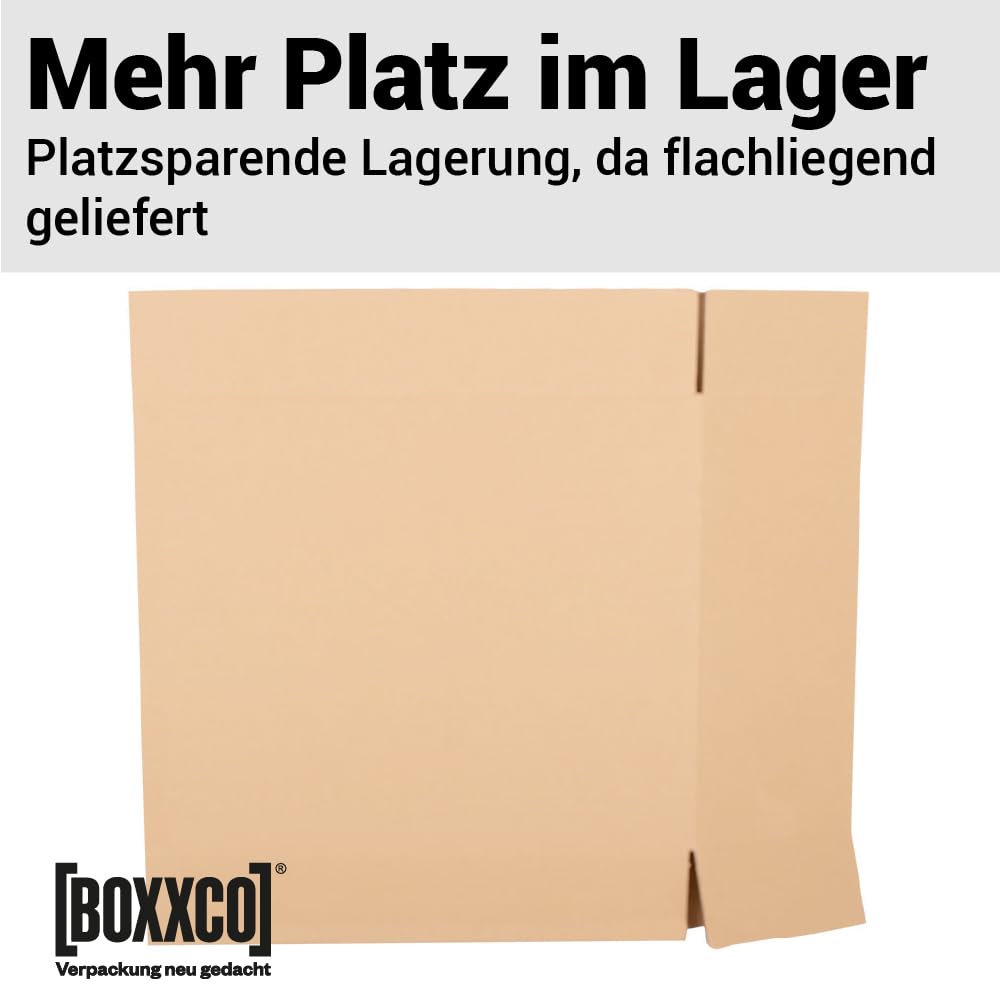 60 Stück 1-wellige Faltkartons 550x200x450 mm