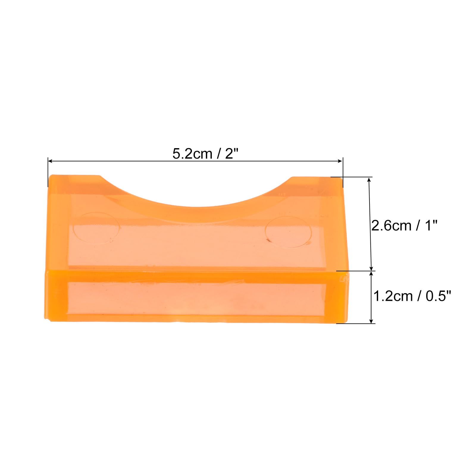 PATIKIL Plastic Billiard Locator for 2 1/16" Pool Balls, 2 Pack Snooker Ball Holder Billiard Ball Position Marker, Orange - Image 2