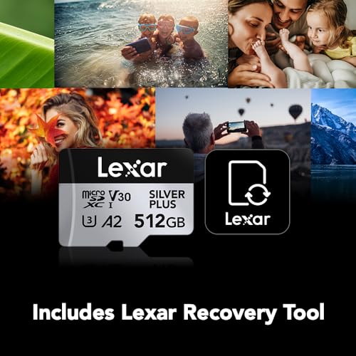 Lexar 512GB Silver Plus Micro SD Card, 205MB/s Read, 4K, V30, UHS-I - image 8