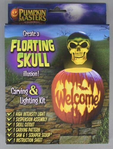 Pumpkin Masters Create a Floating Skull Illusion Carving Lighting Kit