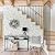 Cohoo Home Green White Peel and Stick Wallpaper Boho Green Floral Contact Paper for Cabinets Drawers 17.3inW 118inL Greenery Leaf Self-Adhesive Removable Wallpaper Bedroom Bathroom Waterproof Neutral