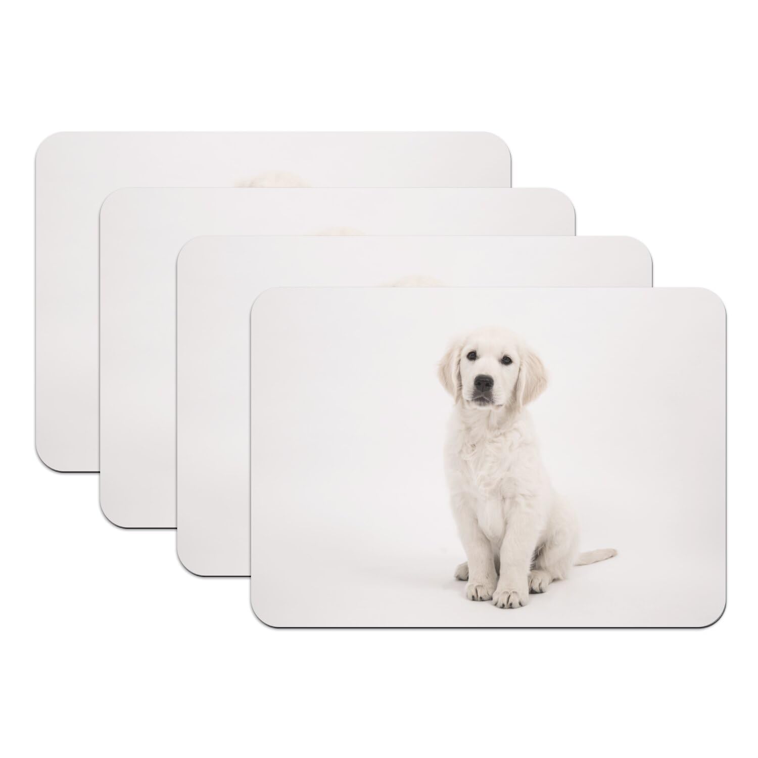 Sets de table antidérapants chiot labrador grand format contre les taches