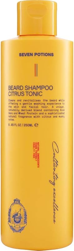 SEVEN POTIONS Shampoo para Barba Citrus Tonic, 250 mL