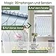 Windimiley Fensterfolie Blickdicht Selbstklebend,Sichtschutz mit UV-Schutz Sonnenschutz Fenster,Milchglasfolie Statisch Haftend für Zuhause Büro Marokkanische Linien 90 x 200 cm