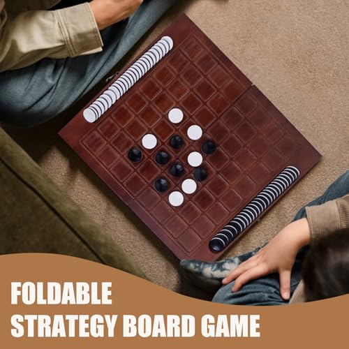 Extguds Juego de Mesa Reversi Plegable de Madera miniatura 2