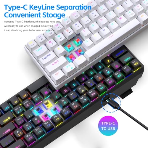 Clavier mécanique rétroéclairé compact avec mémoire intégrée et switchs hot-swap - 7