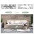 GENIMO Outdoor Rug 2.5' x 8' Waterproof for Patios Clearance, Reversible Outdoor Plastic Straw Hallway Runner Rug Carpet, Entryway Rugs Mats for Deck, Porch, Balcony, Camping, RV, Camper, Grey&White