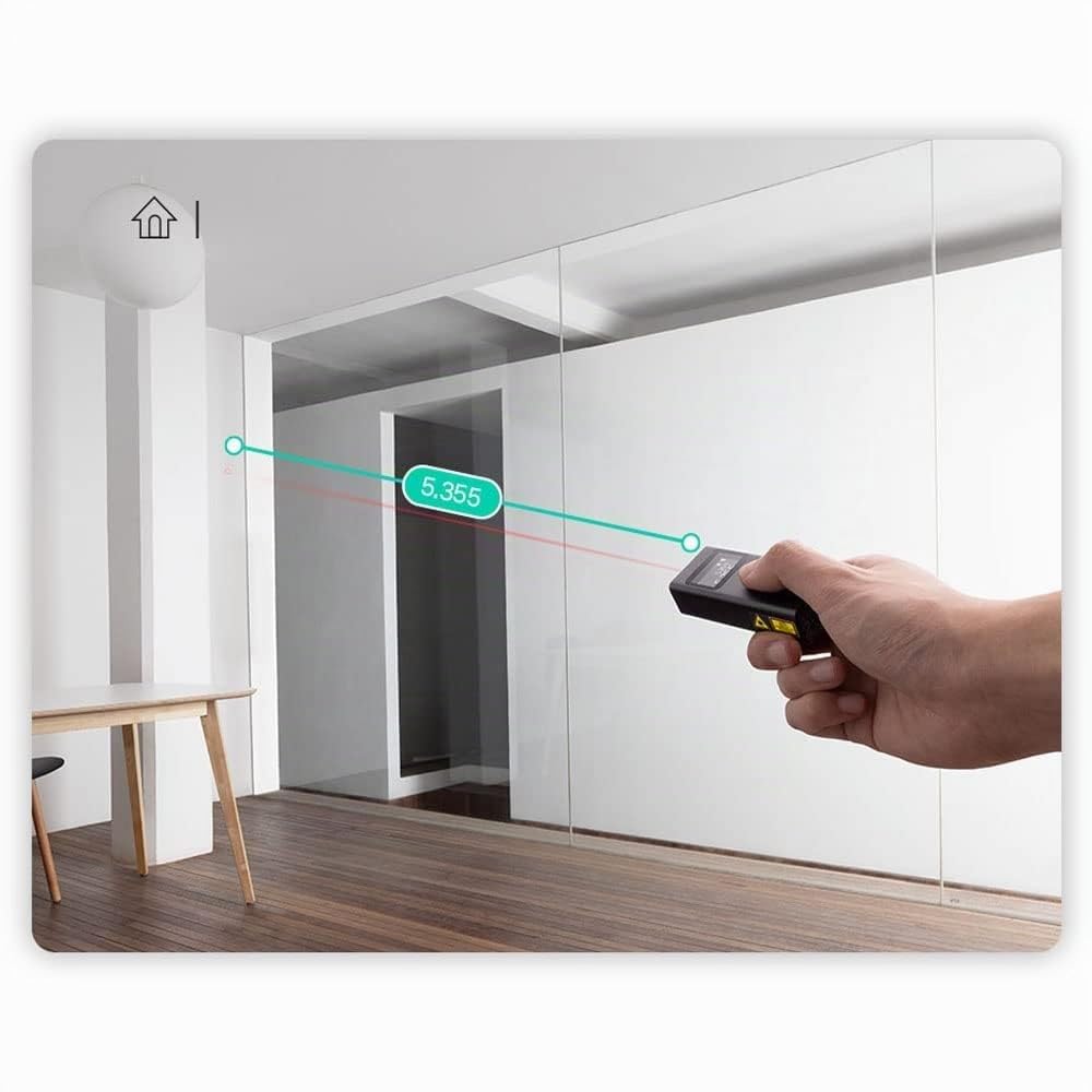 XIAOMI Smart Laser Measure - Medidor láser con Pantalla LCD de 1,23 Pulgadas, Alta precisión, Control Remoto de App, Gris Oscuro