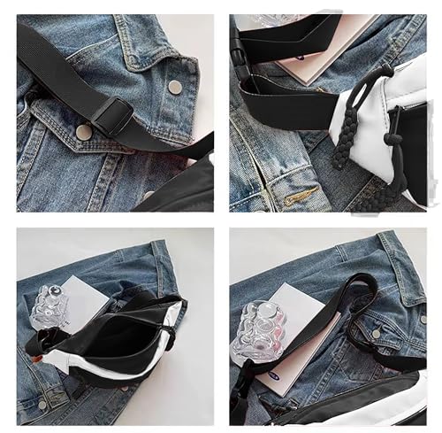 Image of WILDHORN Sling Bag for Men & Women | Water-Resistant Crossbody Waist Bag with Adjustable Strap | Stylish Travel, Daily & Casual Sports Chest Bag (Black)