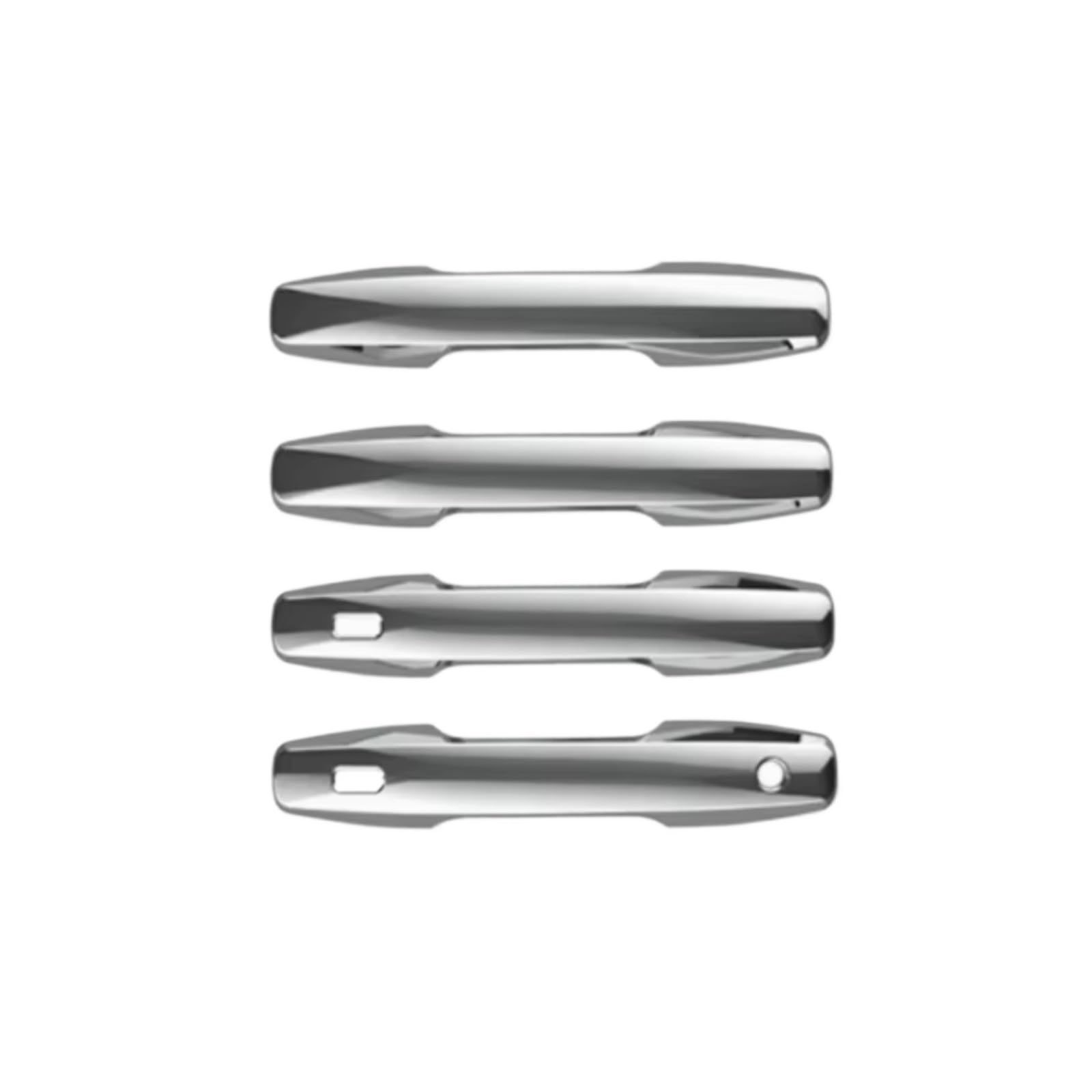 Qdzvalumv Chrome Silver 4Pcs Car Door Handles Cover Shell Compatible With Toyota For Rav4 Xa60 2026-2028 Car Exterior Door Handle Cover Trim Styling Decoration Stickers Parts Accessories Set(Chrome Silver 4Pcs)