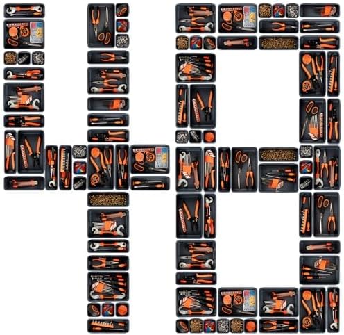 Miniatura 1 de Estuche de herramientas de transporte, caja de herramientas divisora de bolsa, estuche dispensador de escritorio en 3 tamaños, organizador y kit de