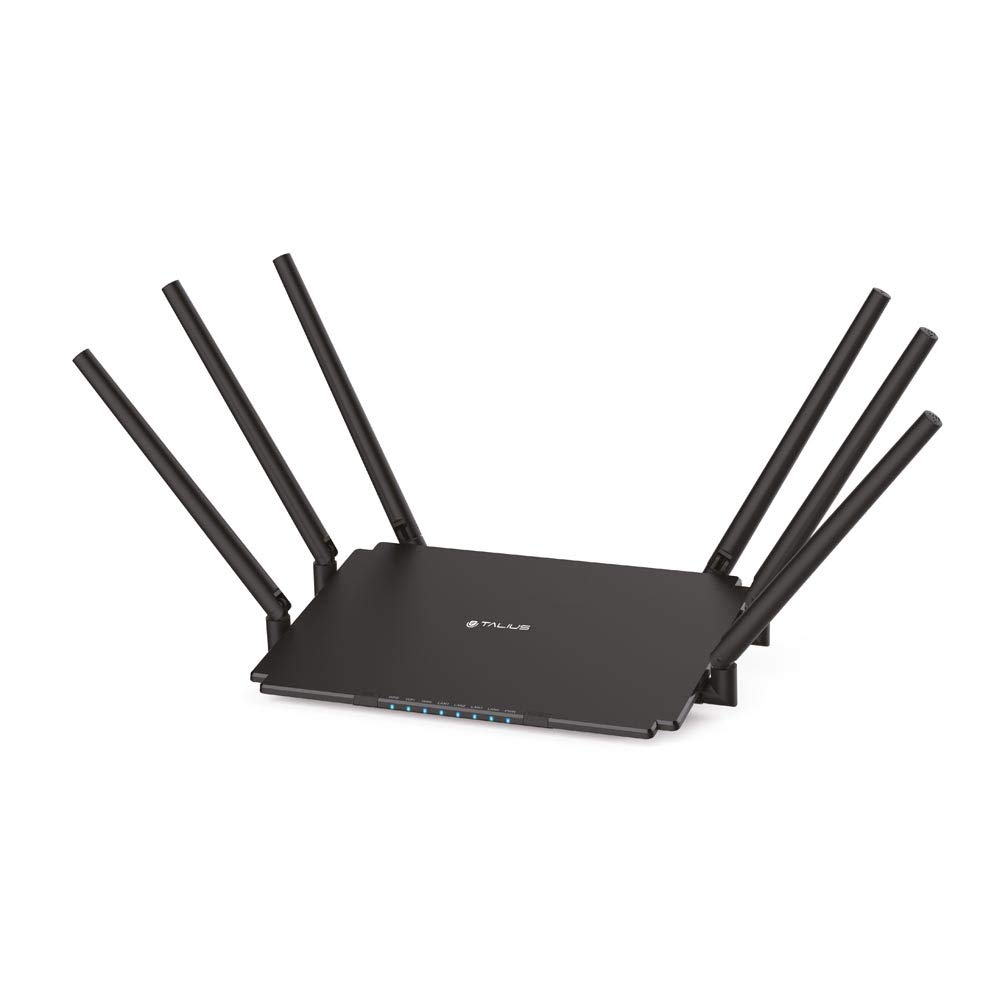 Talius RT-2100GLAN Router WiFi Dual Band 4 Puertos, Antenas