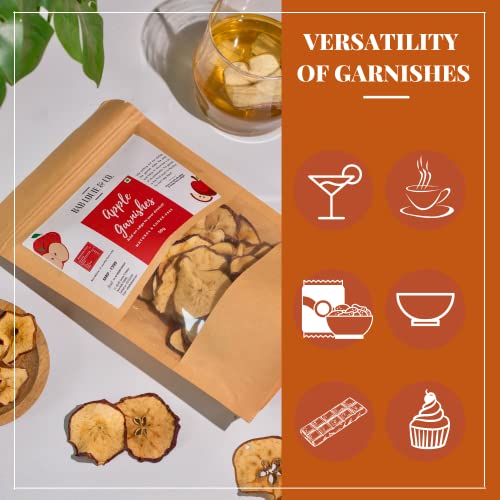 Image of Bab Louie & Co. Apple Dehydrated Fruits Garnishes For Cocktail, Mocktail, Detox Water, Green Tea, Snacks | Air Dried | Gluten Free | Vegan | No Sugar | 100% Natural | Zero Preservatives | 50 gm