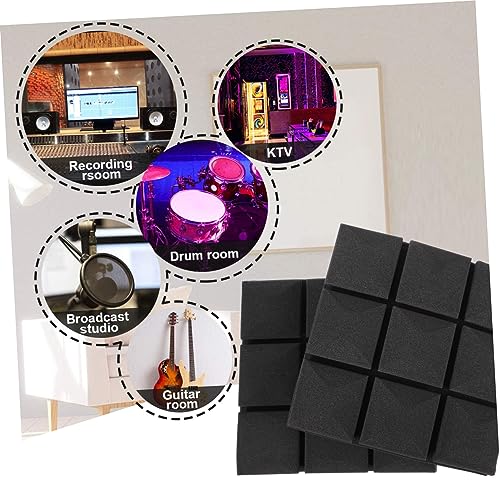 12 piezas almohadillas de esponja aislantes acústicas para puertas y techos miniatura 7