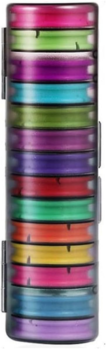 RAHBI Rainbow Fishing Main Line Box Winding Board 4-16 Axis Silicone Coil Tackle Box Portable Fishing Accessories Tool Supplies Leisurely