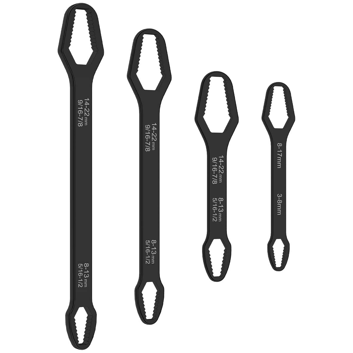 Uniwersalny klucz Torx dwugłowicowy, samozaciskowy, regulowany klucz do okularów, 8-22 mm, płytka w kształcie obu końców, wielofunkcyjny, do samochodu, roweru, naprawy inżynierii domowej (4)