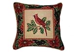 Violet Linen Decorative Christmas Tapestry Cushion Cover, 18