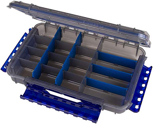 Flambeau Outdoors Zerust MAX WP4005ZM Ultimate Waterproof Tuff Tainer - 16 Compartments and 11 Removable Dividers - 10.79" L x 7.20" W x 1.89" D - Fishing and Tackle Storage Utility Box