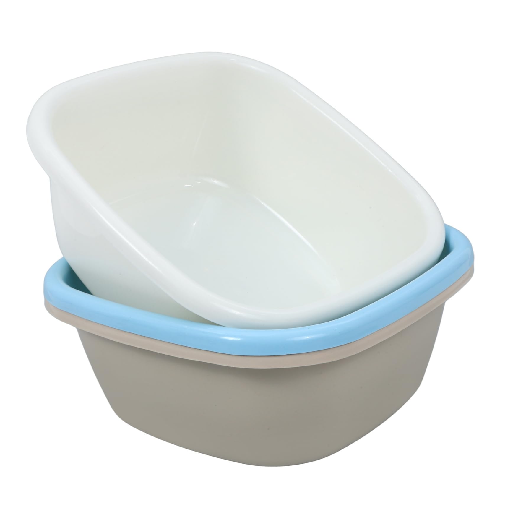 CALLARON 3 Piezas Palangana de Plástico Pp para Lavar, Lavabo Grande, Fácil de Limpiar, Resistente Deformación, para Cocina y Baño