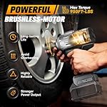 Cordless Impact Wrench 1/2 inch for Dewalt Battery, 900FT-LBS (1200N.m) Brushless Electric Impact Gun Includes LED Work Light, 2100RPM High Torque Impact Driver, Bare Tool Only - Image 4