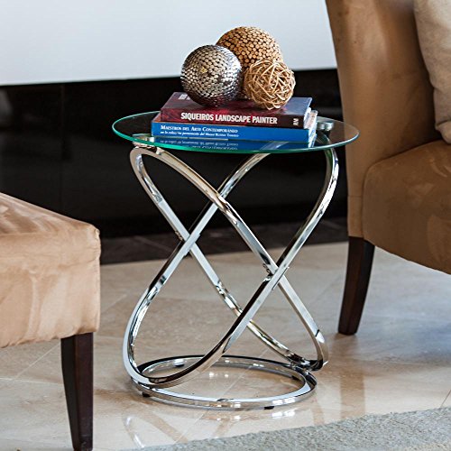 ASPECT Monarch Coffee/Side End Table, Chrome, 52 x 52 x 56.5 cm - Image 4