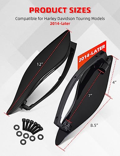 Amazicha Adjustable Fairing Air Deflector Kit