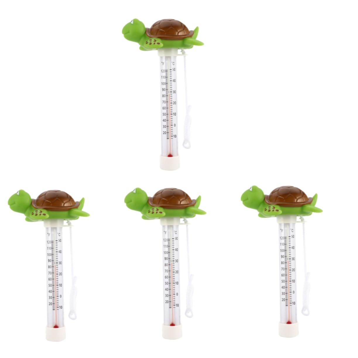 POPETPOP 4 Piezas Termómetro Flotante Agua Flotante Estanque Temperatura De La Piscina Para Agua Baño De Hielo Termómetro De De Baño Temperatura e Acuario El Plastico Flotador