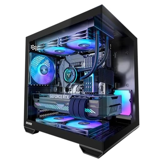 Okinos MATX PC Case, Top 240mm Radiator Support, 5 PCIe Slots for Max GPU Cooling, Extra Space for 160mm PSU & Easy Cable Management, 3×120mm ARGB Fan with Controller (Non-PWM), Type-C, Mirage 4 Black