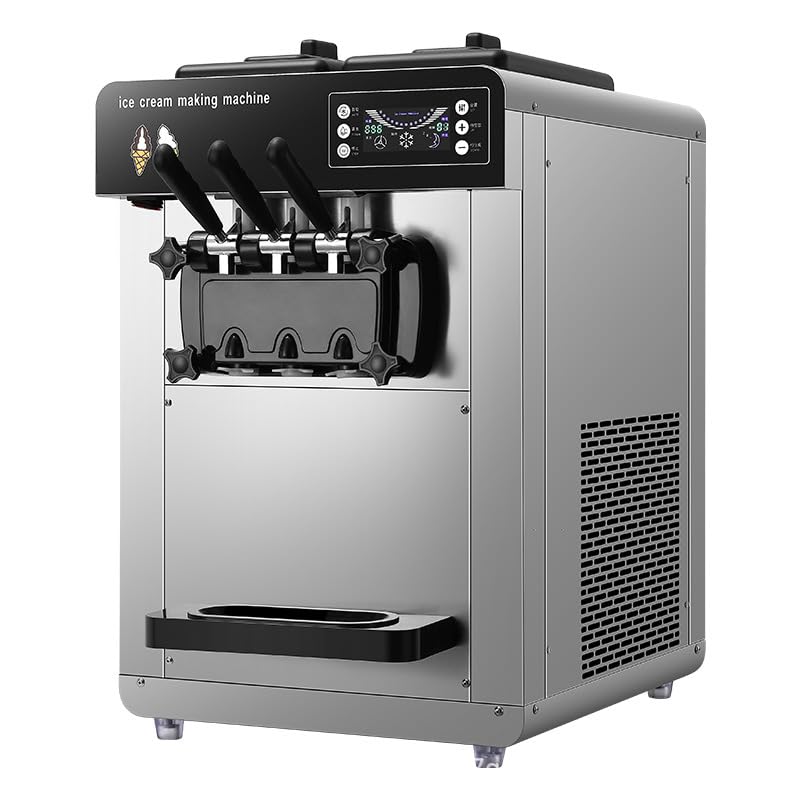 Commercial Ice Cream Machine,Soft Serve Ice Cream Machine Countertop, Soft Serve Machine with...