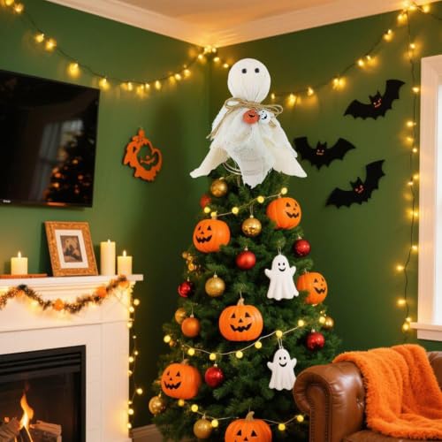 Topper de árbol de Halloween decorativo, el detalle ideal para entusiastas del DIY 8