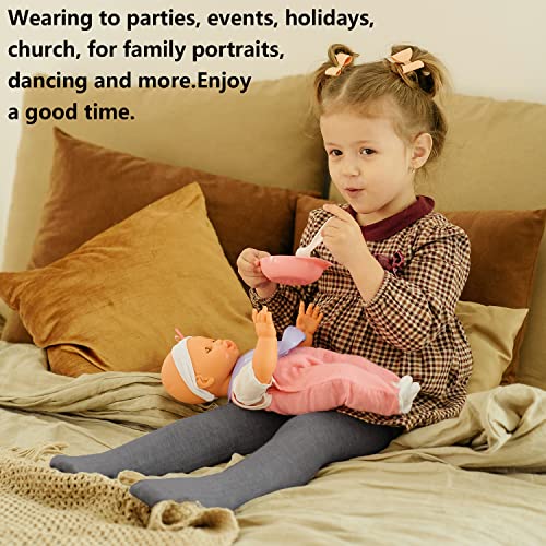 Baby Tights 4 Pack Newborn Infant Toddler Girls Cotton Tights Cable Knit Leggings Stockings For Baby Girls Aged 0-24 months4