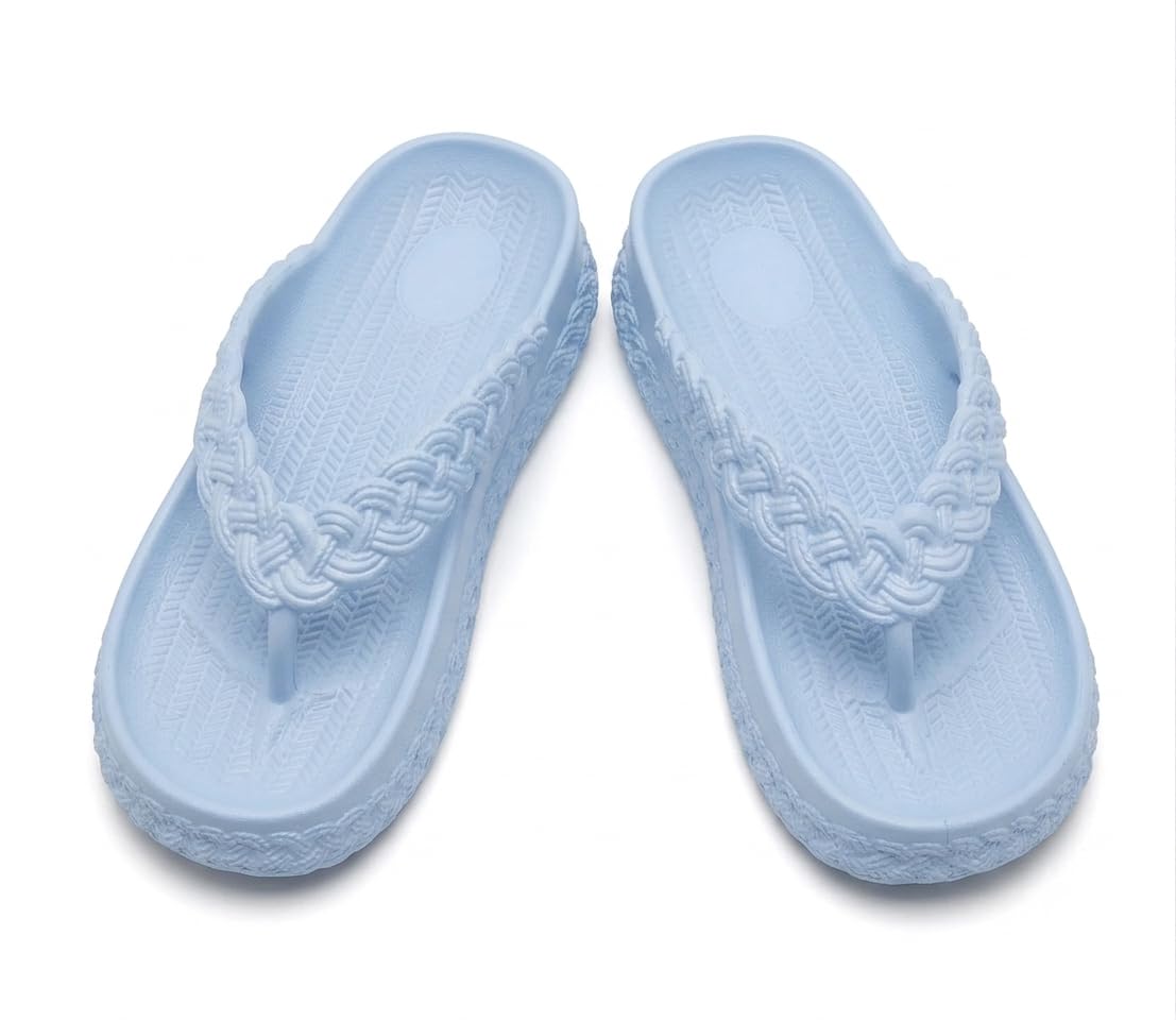 SUPER SOFT Women Thick Sole EVA Flip Flops | Soft Cushioned Comfort Slippers | Lightweight Anti-Slip Casual Sandals for Indoor Outdoor Everyday Wear-image-28
