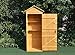 Mucola Gerätehaus mit 2 integrierten Regalböden 79x49x190 cm Geräteschuppen Gartenschrank aus Holz Geräteschrank Gartenhaus Gartengerätehaus