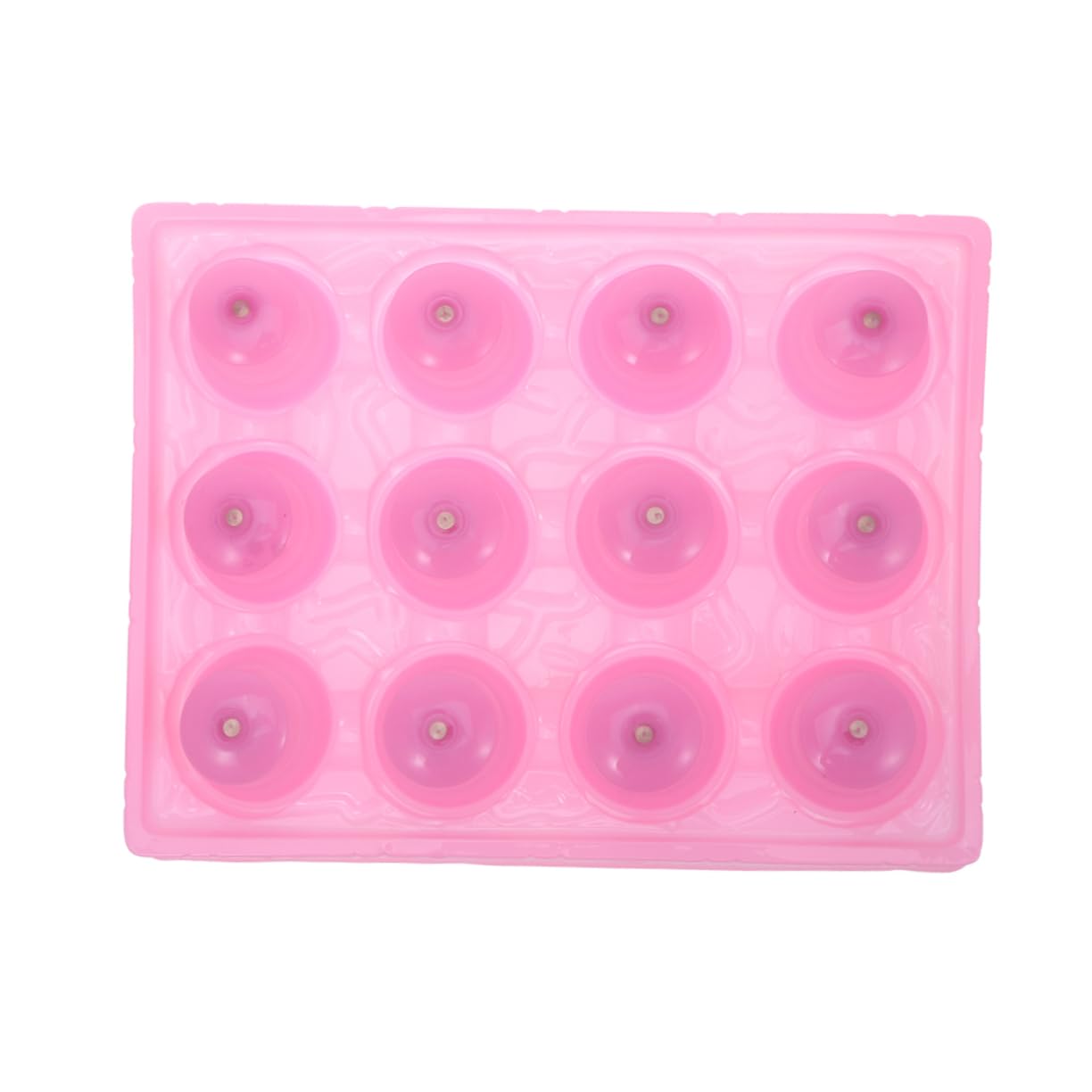 Rose Ventouses de Massage Set de Set de Pièces, Lot de 12 en Silicone