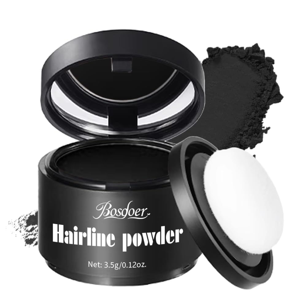 Invisible Hairline Powder, Undetectable Coverage for Bald Spots Receding Hairlines, 3 Seconds Fill for Bald Spots & Thinning Edges, Waterproof, Transfer-Resistant, Natural Matte Finish