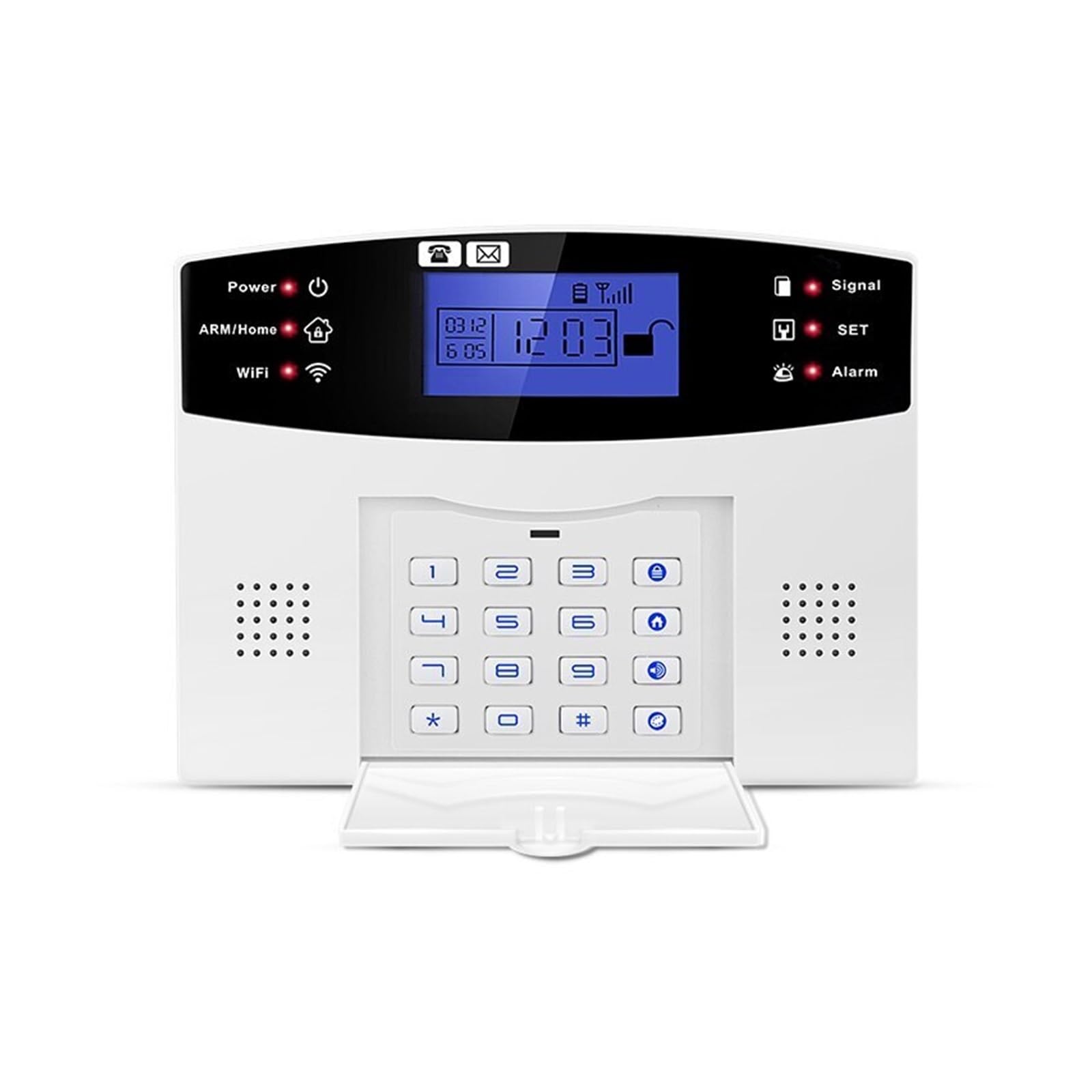Sistemi Allarme Casa WiFi GSM Protezione della sicurezza domestica di allarme intelligente Schermo LCD Kit antifurto APP Braccio e disinserimento del telecomando