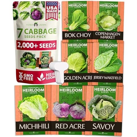 HOME GROWN 7 Cabbage Seeds Cover