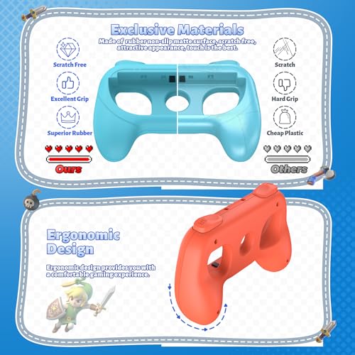 Image of FASTSNAIL Switch Controller Grips for Nintendo Switch 2 /1 /OLED for Joy-Con